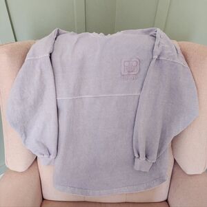 Disney World Parks Xs Oversizex Purple Long Sleeve Sleeves Spirit Jersey